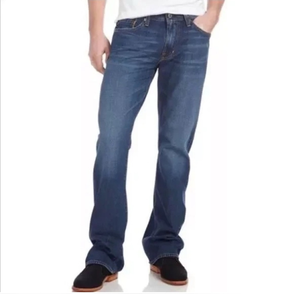 AG Adriano Goldschmied Relaxed Men’s The Hero Jeans, Medium Blue Wash 34 x 32